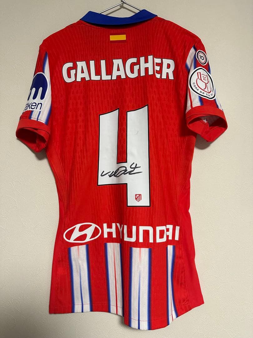 アトレティコマドリード　コナーギャラガー　サイン入り実使用ユニフォーム