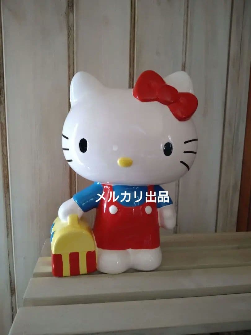 サンリオ★インテリア:陶器:置物:未使用★キティちゃん:レトロ:レア