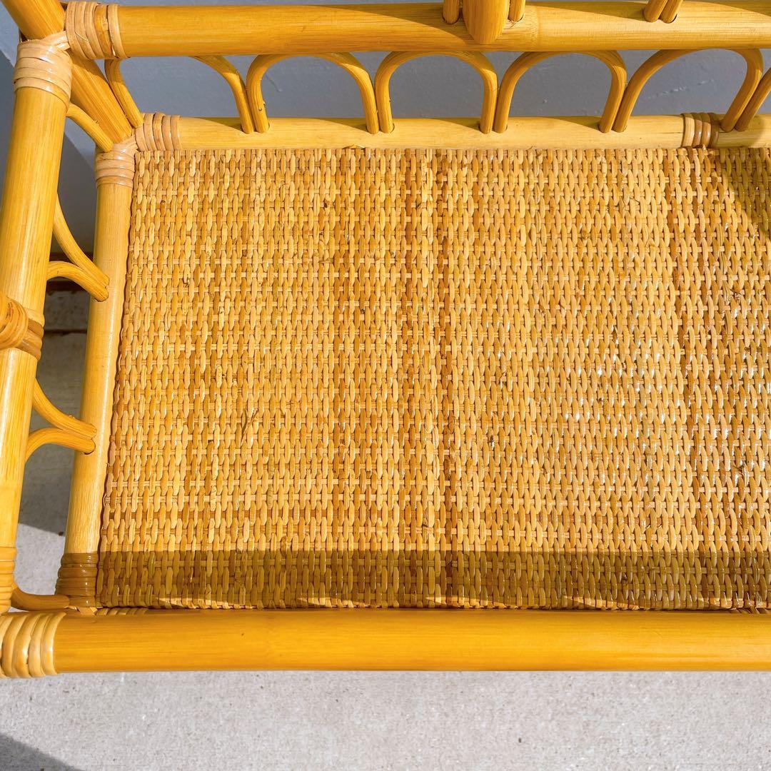 【美品】ラタン 7杯チェスト 籐製 引き出し収納 アンティーク 昭和レトロ