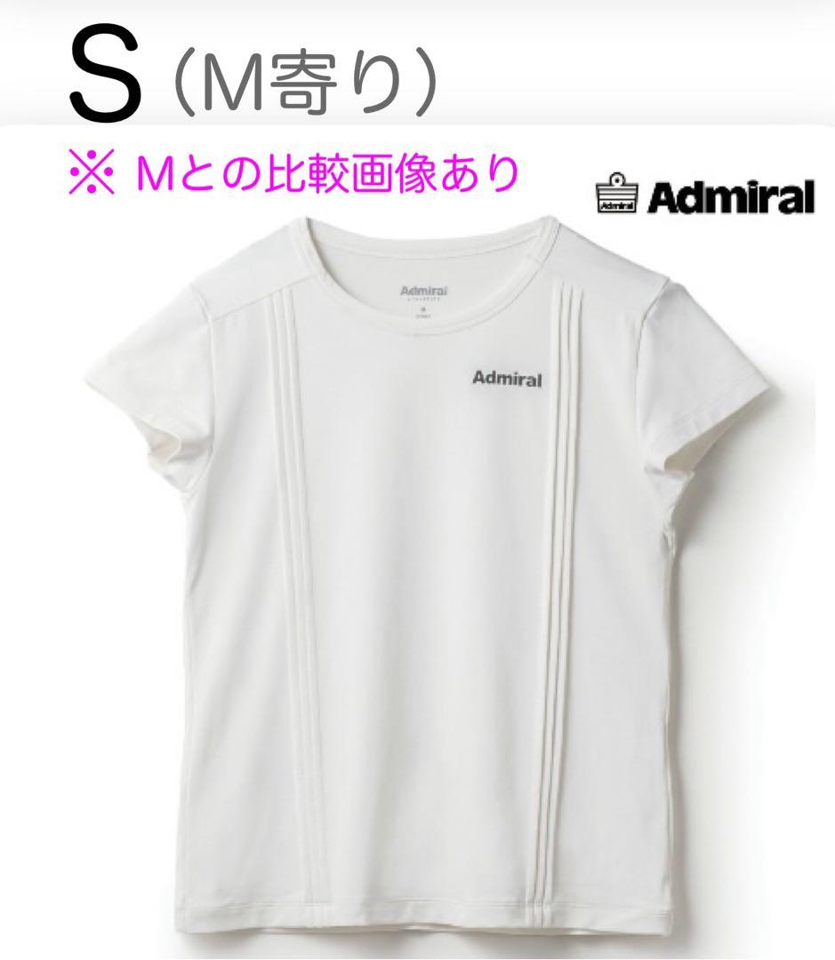 アドミラル ホワイト ピンタックフレアスリーブ Tシャツ ATLA437 S