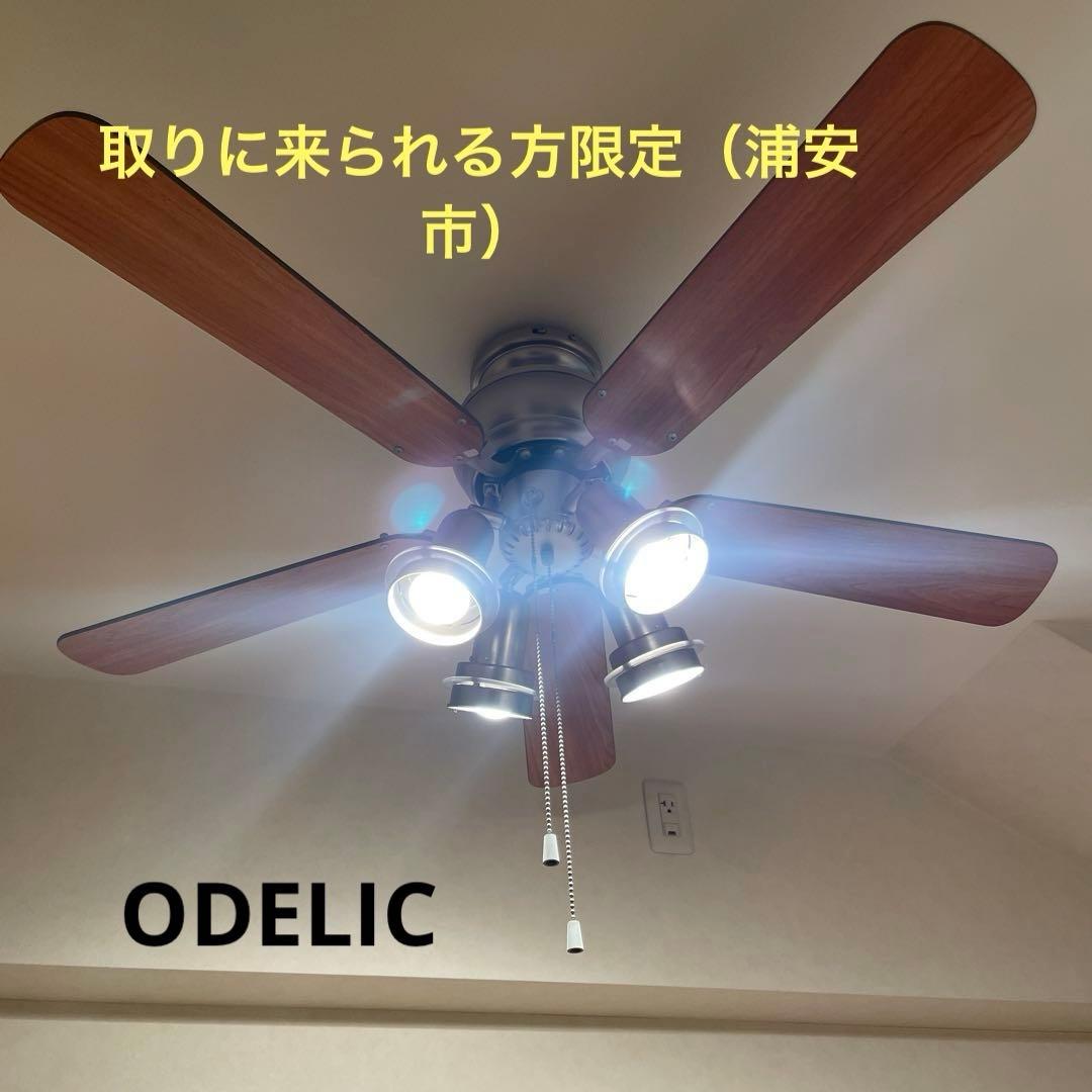 オーデリック　シーリングファン付き照明