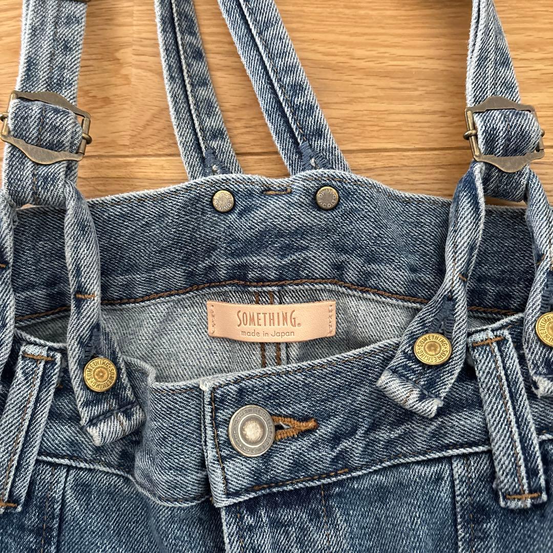 N*M様 something デニムサロペット 調整可能ストラップ
