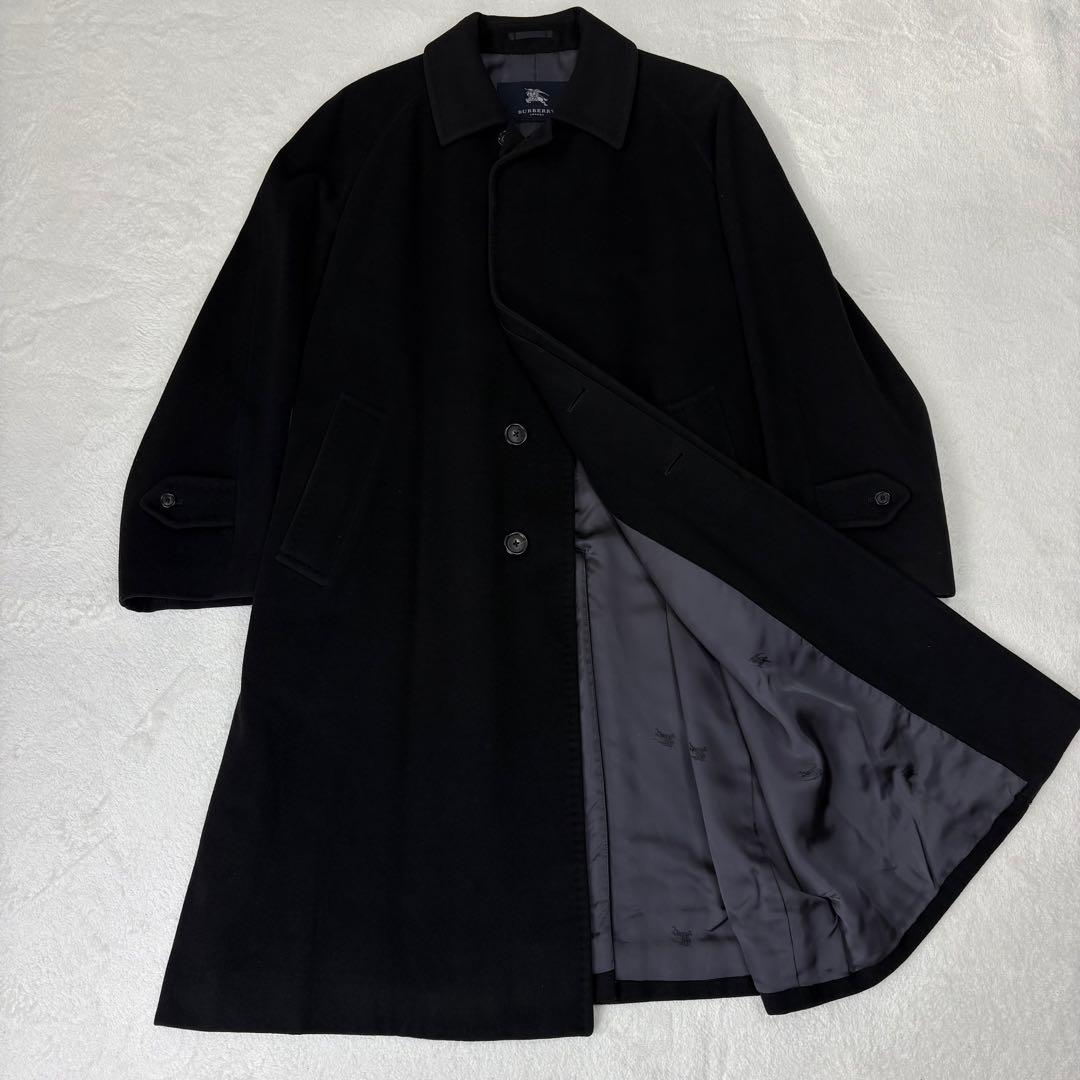 BURBERRY バーバリー 極上 カシミヤ100% バルマカーン コート 黒