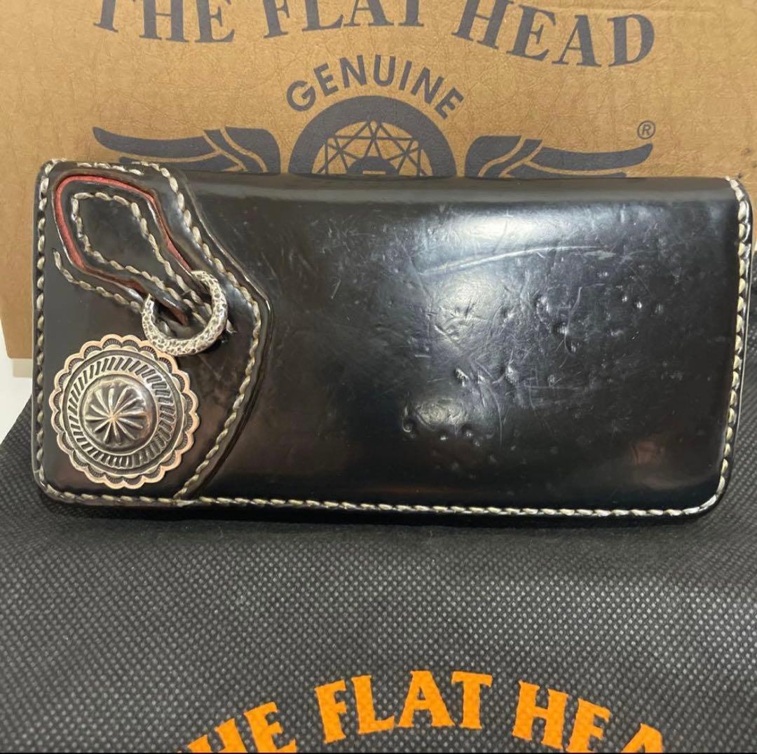 値下げ　フラットヘッド　コードバンウォレット