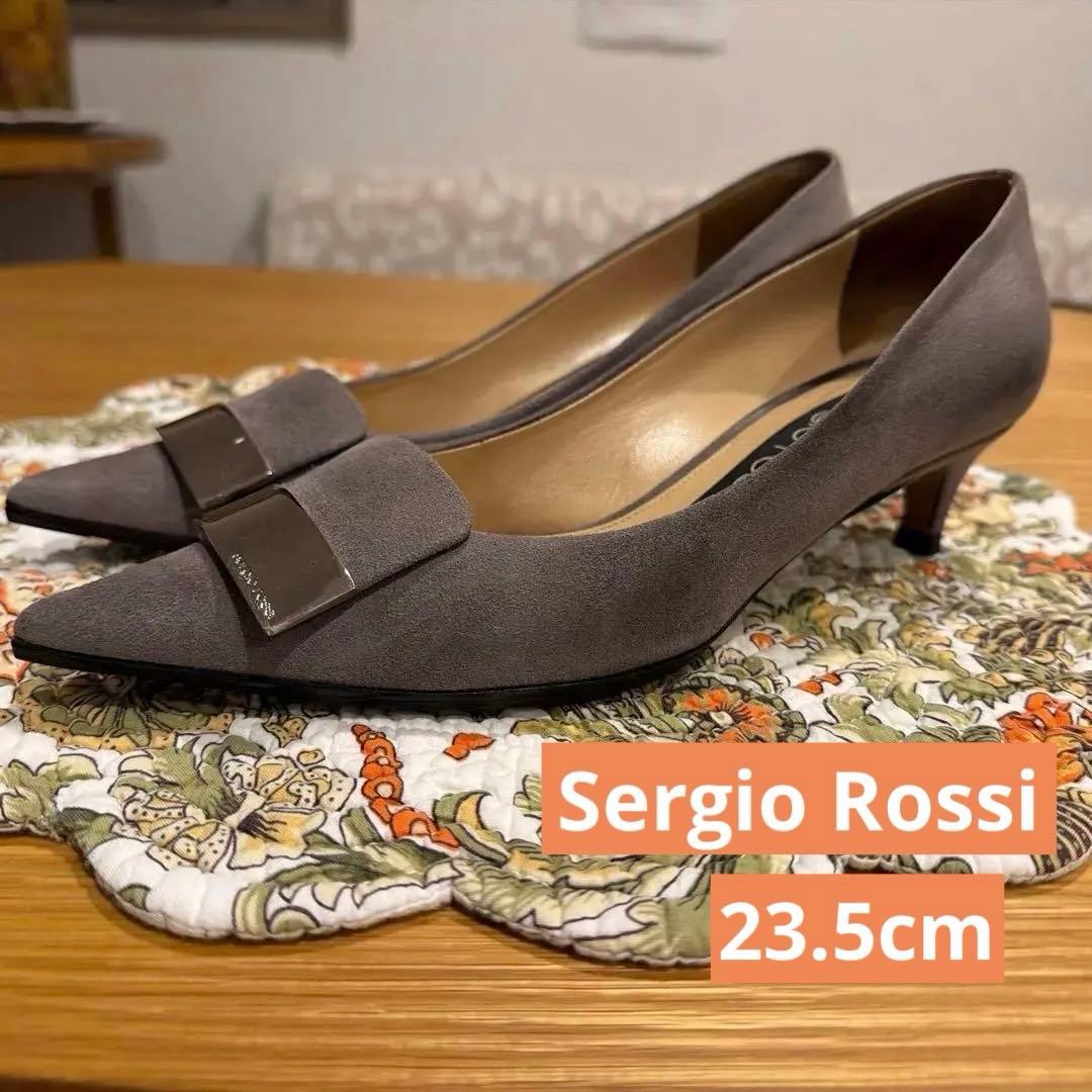 m*u様 クリーニング&お直し済 セルジオロッシ SR1 パンプス スエード 2