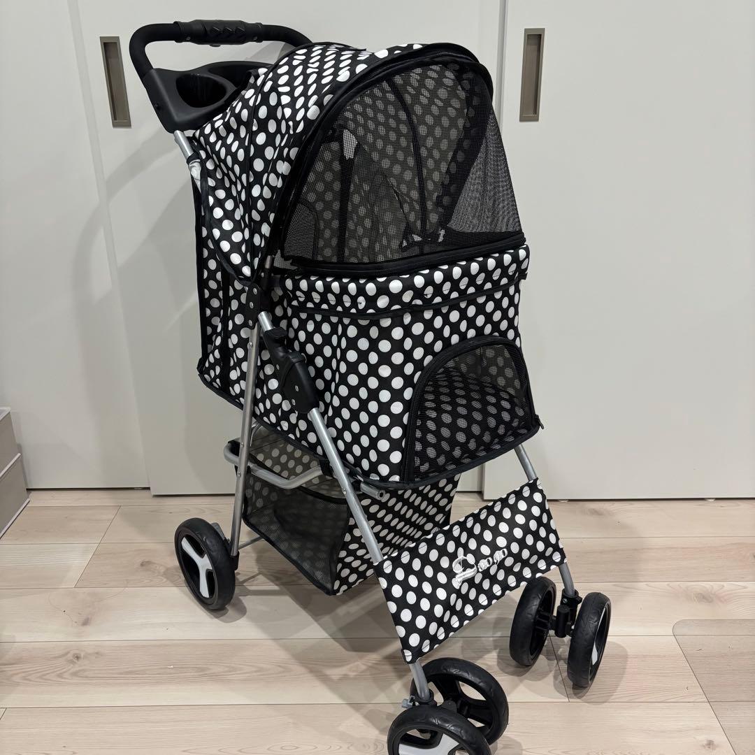 ペットカート 猫 犬 バギー 多頭用 カート 犬用ベビーカー 折りたたみ 四輪