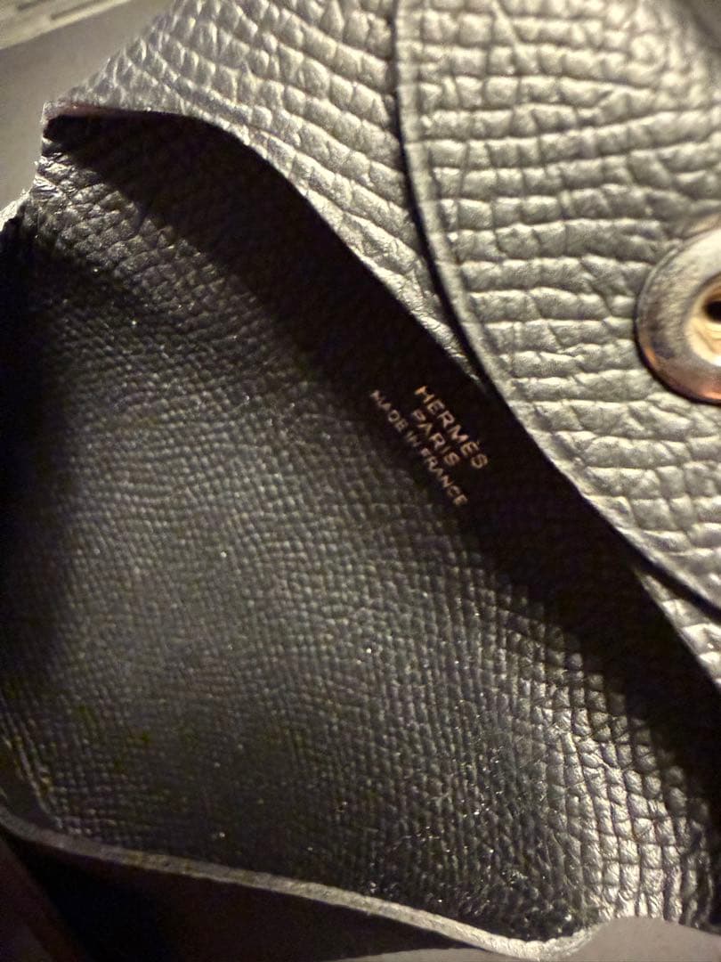 HERMES エルメス バスティア ケース ノワール ブラック