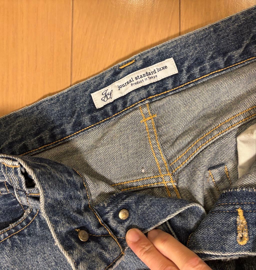 ジャーナルスタンダードラックス　13OZクラッシュダメージデニム