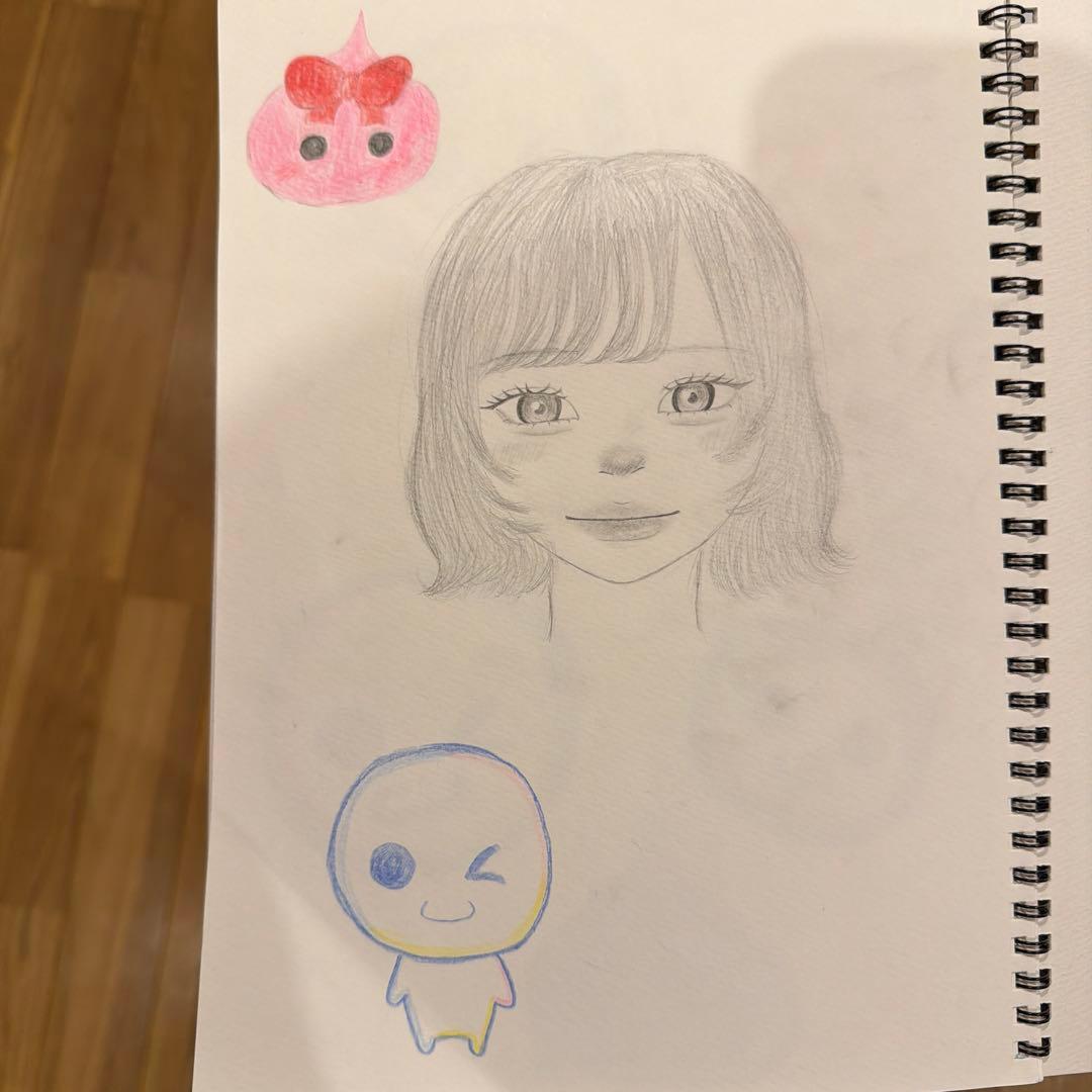 手描きイラスト キャラクターと人物