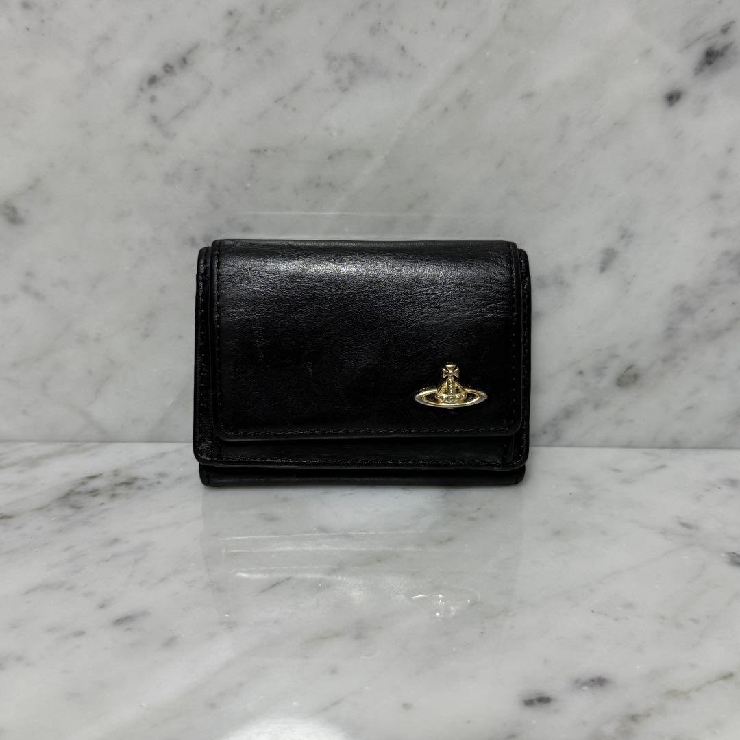 Vivienne Westwood ヴィヴィアンウエストウッド 三つ折り財布 黒