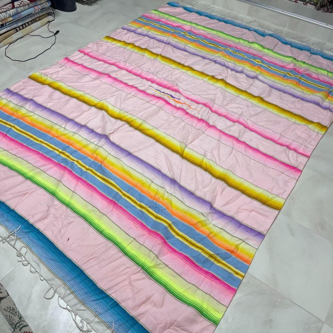 アート　マルチカバー　ソファーカバー　ヴィンテージラグ　233x148