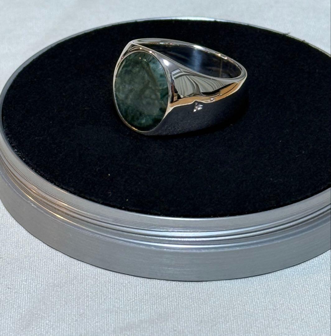 【新品】 TOM WOOD Oval Green Marble 22号（62）