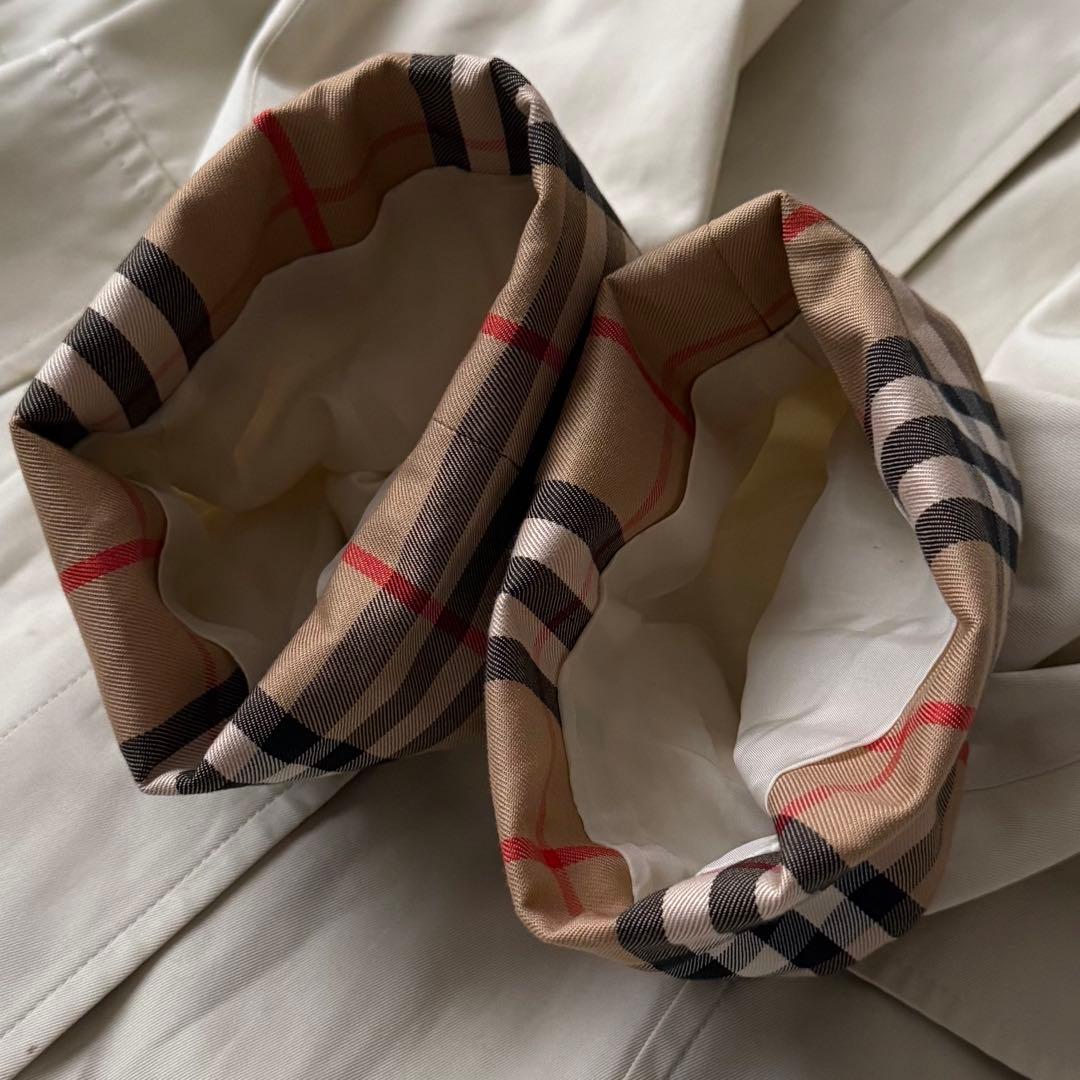 美品☆バーバリーロンドン ステンカラーコート ノバチェック 大きいサイズ