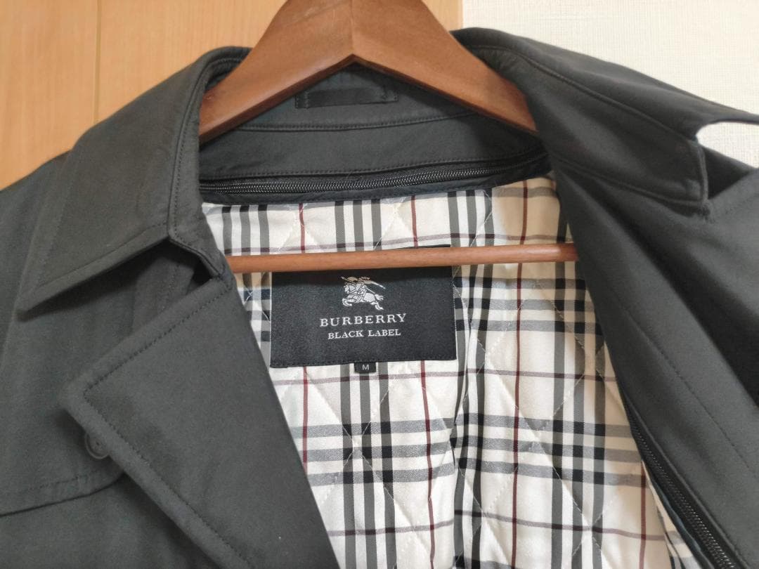 バーバリーブラックレーベル ライナー付 トレンチコート メンズ サイズ：M