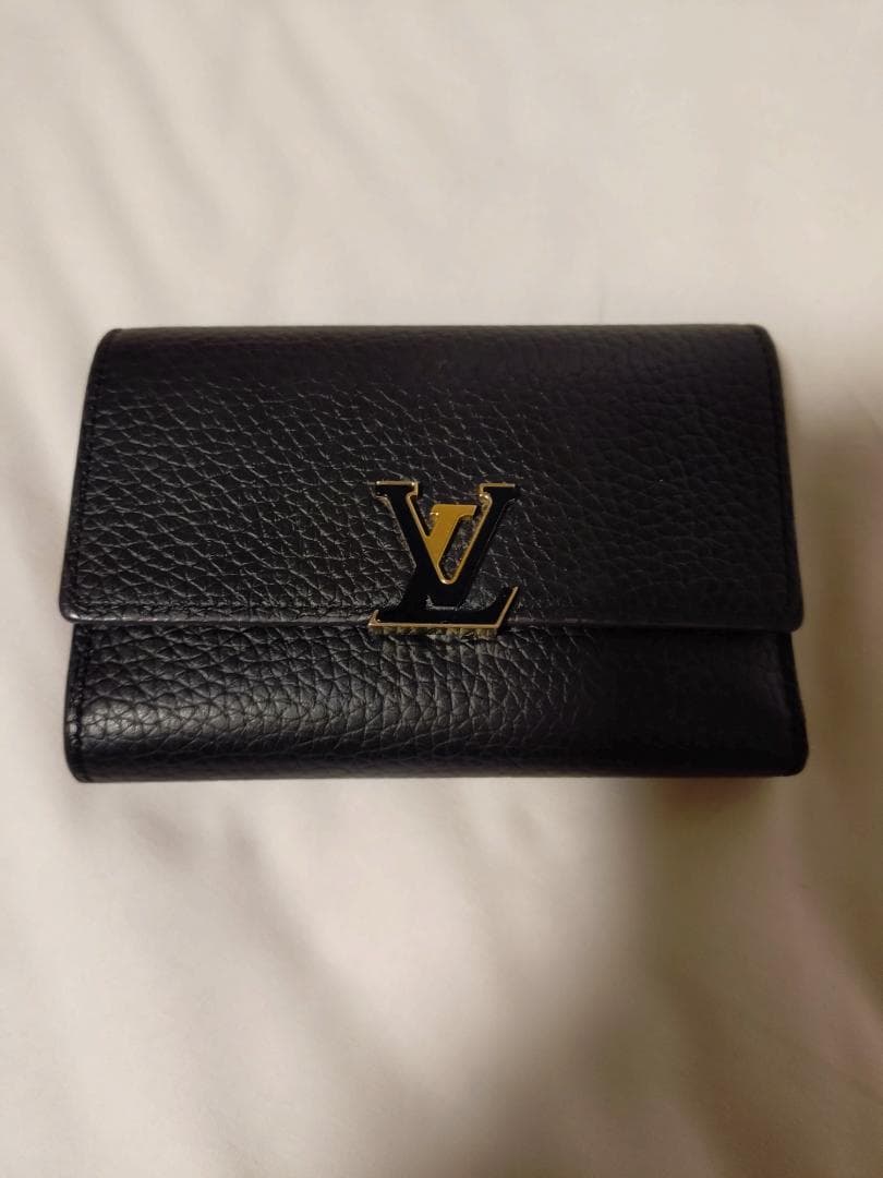 【良品☆値下げ依頼】Louis Vuitton 三つ折財布♡黒×ピンク