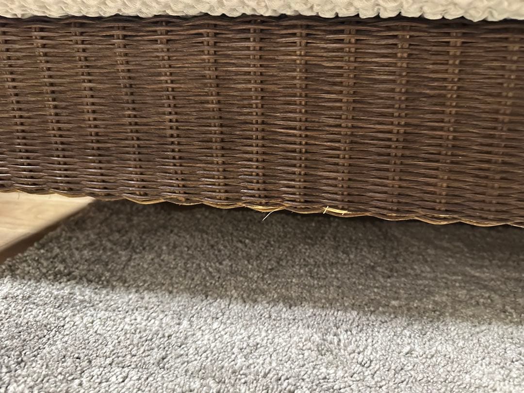 a.flat ラタンソファ　2.5人がけ