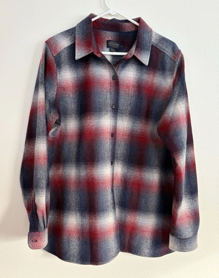未着用 PENDLETON オンブレチェックシャツ 古着 XL 良カラー