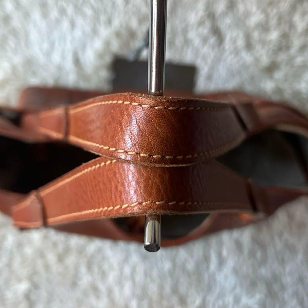 美品　genten ゲンテン　トートバッグ　牛革　工具ロゴ　肩がけ　大容量