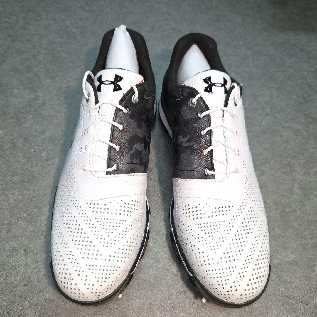 未使用！UNDER ARMOUR UAテンポツアー ゴルフシューズ カモフラ白黒