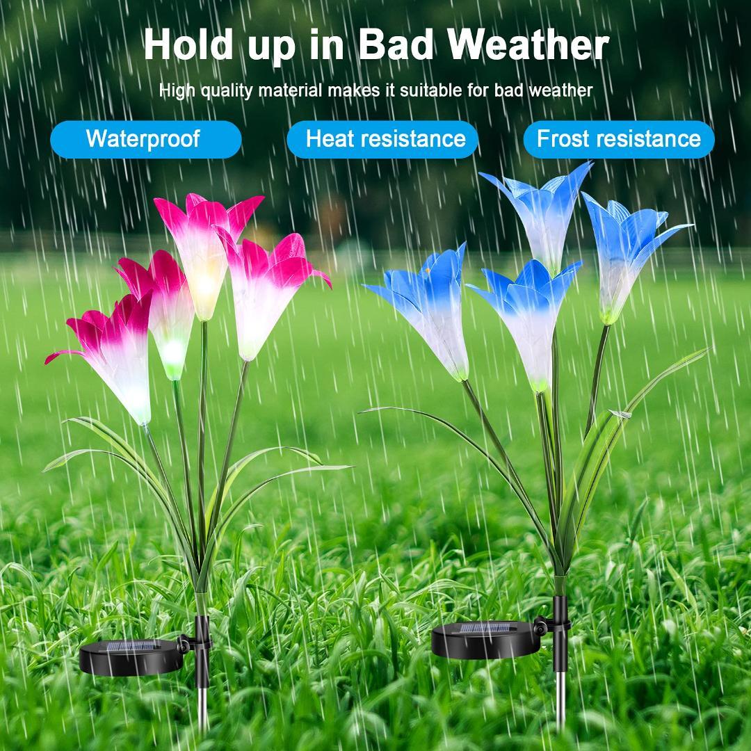 防水 7色 太陽光パネル充電 屋外ソーラーライト ガーデンライト 埋め込み式