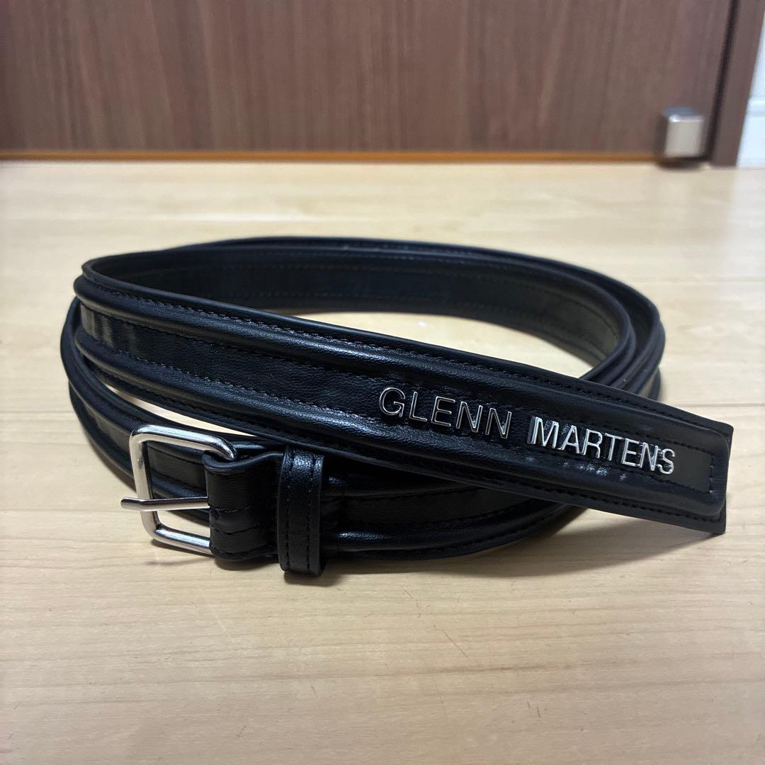 GLENN MARTENS ボーンディテールベルト　ブラック