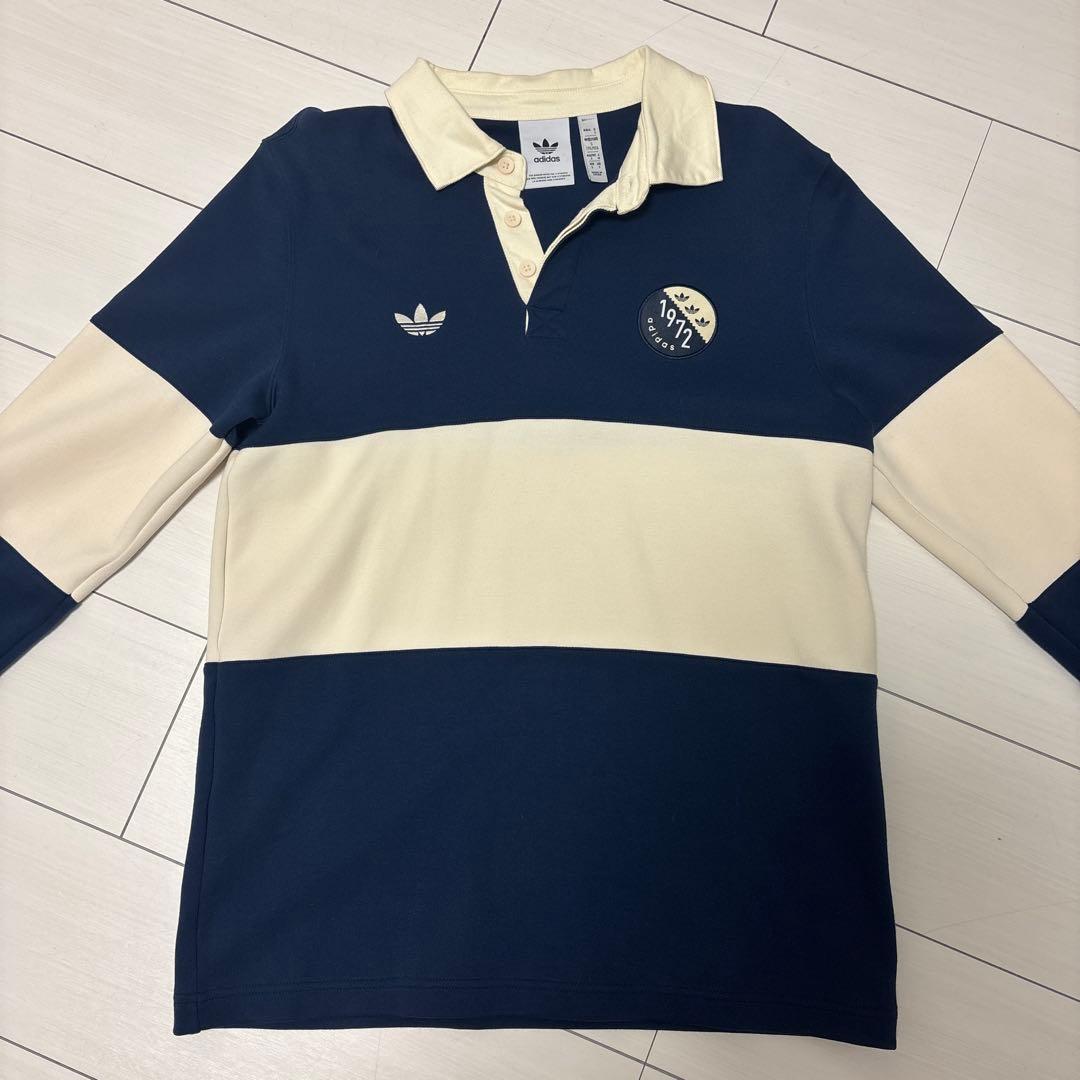 【adidas originals】ラガーシャツ 1972年ロゴスウェット