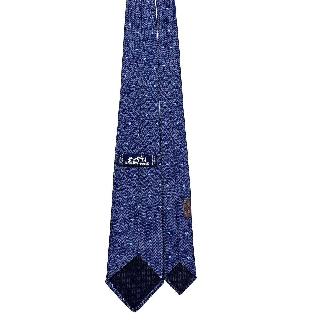 HERMES エルメス　ネクタイ　ハート　ラブ　ダーリン　美品