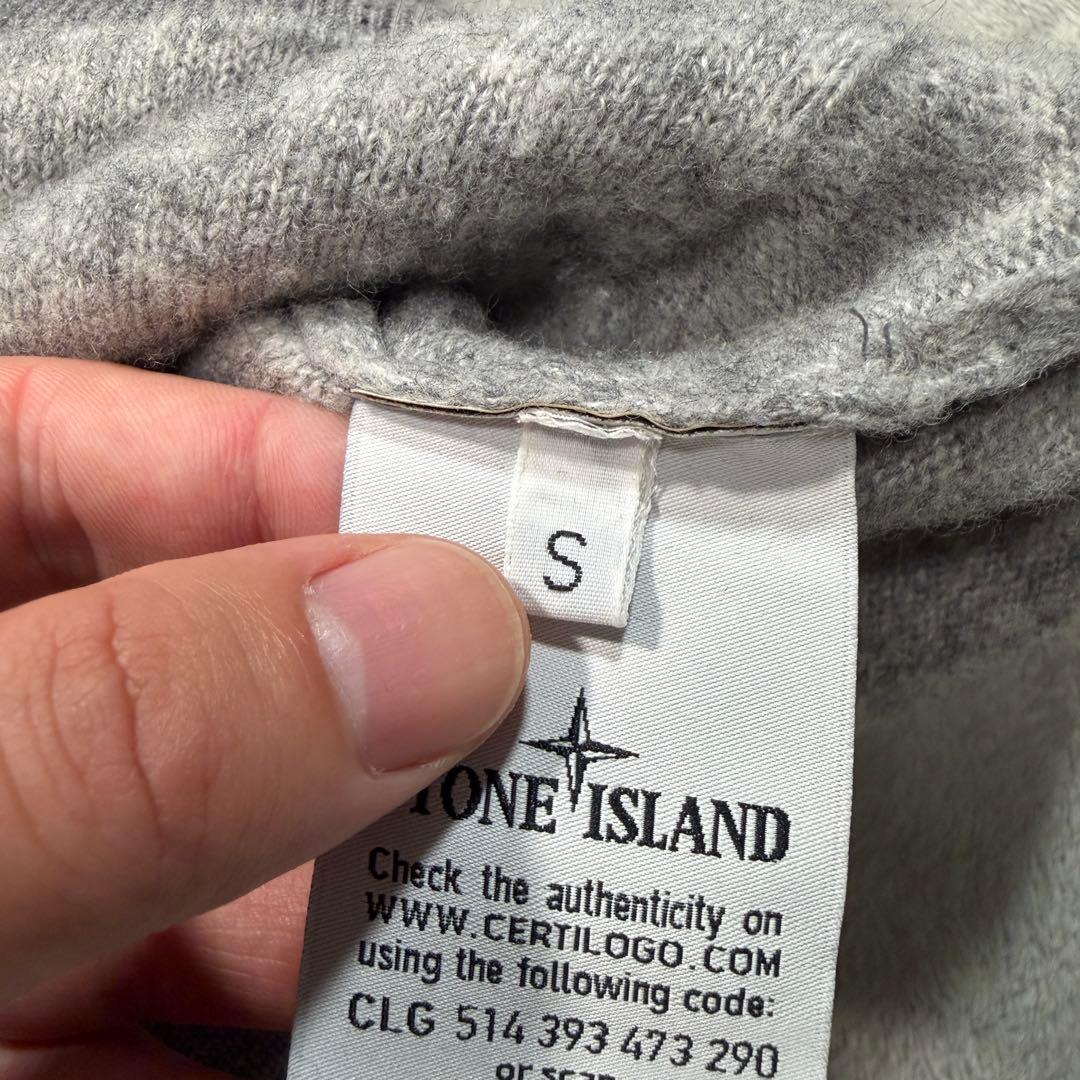 ストーンアイランド　グレー　ニット　カーディガン　6315530B9 Sサイズ