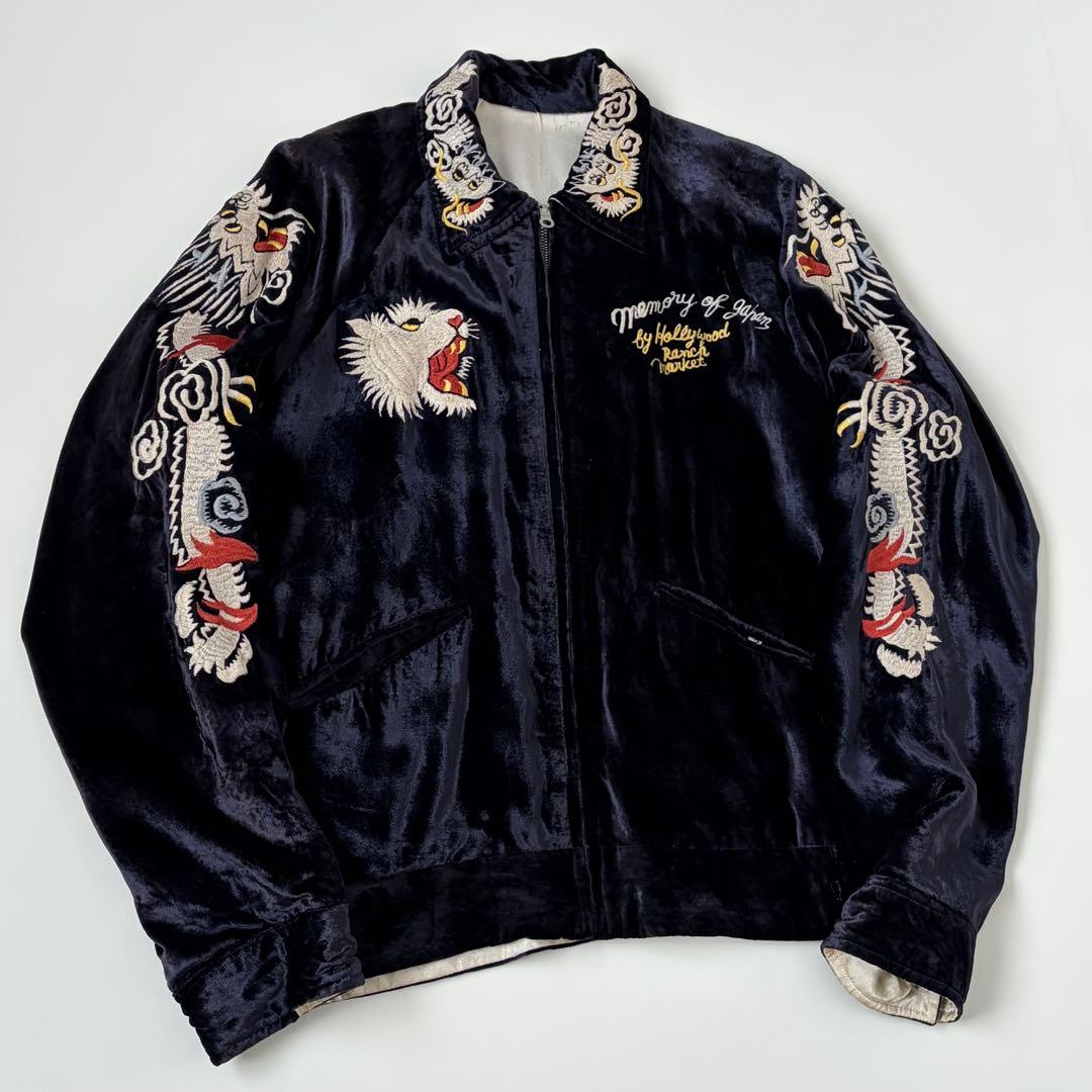 白*田様 ハリウッドランチマーケット 白虎タイガー&ドラゴン&イーグル 別珍 ス