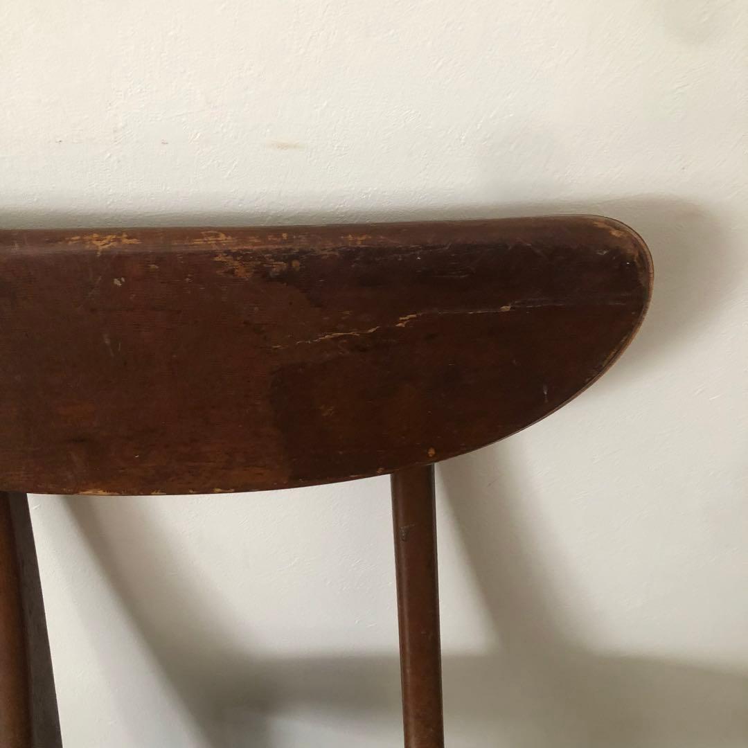 レトロ　アンティーク　古道具　古家具　昭和　大正　マルニ　椅子　デルタチェア