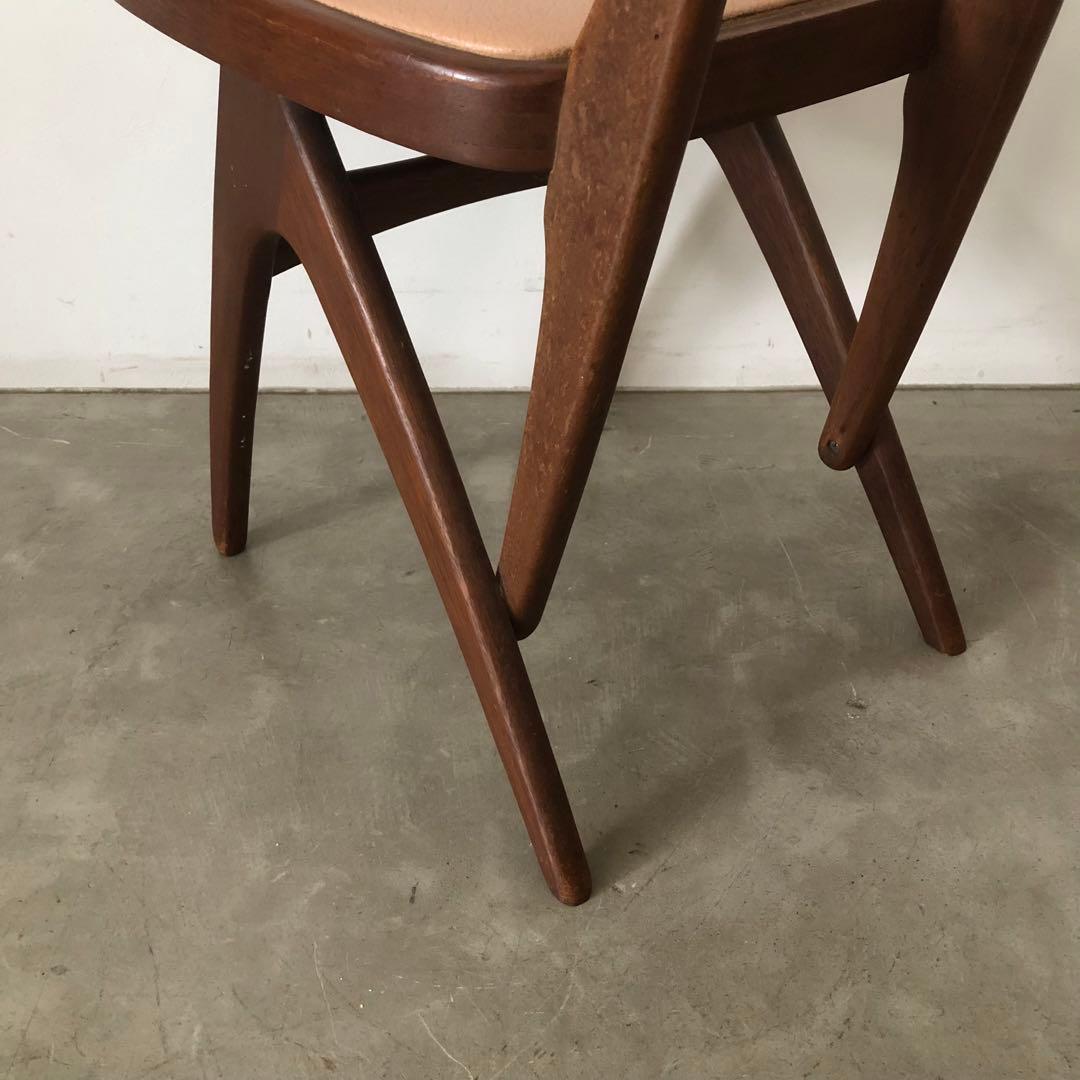 レトロ　アンティーク　古道具　古家具　昭和　大正　マルニ　椅子　デルタチェア