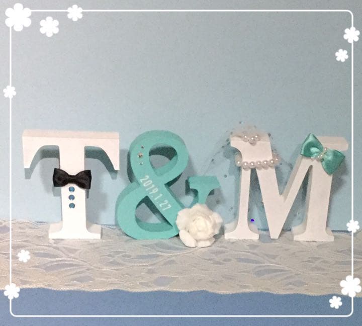 Tetsuya Namiki様確認用♡ウエディングバージョン・イニシャルオブジェ