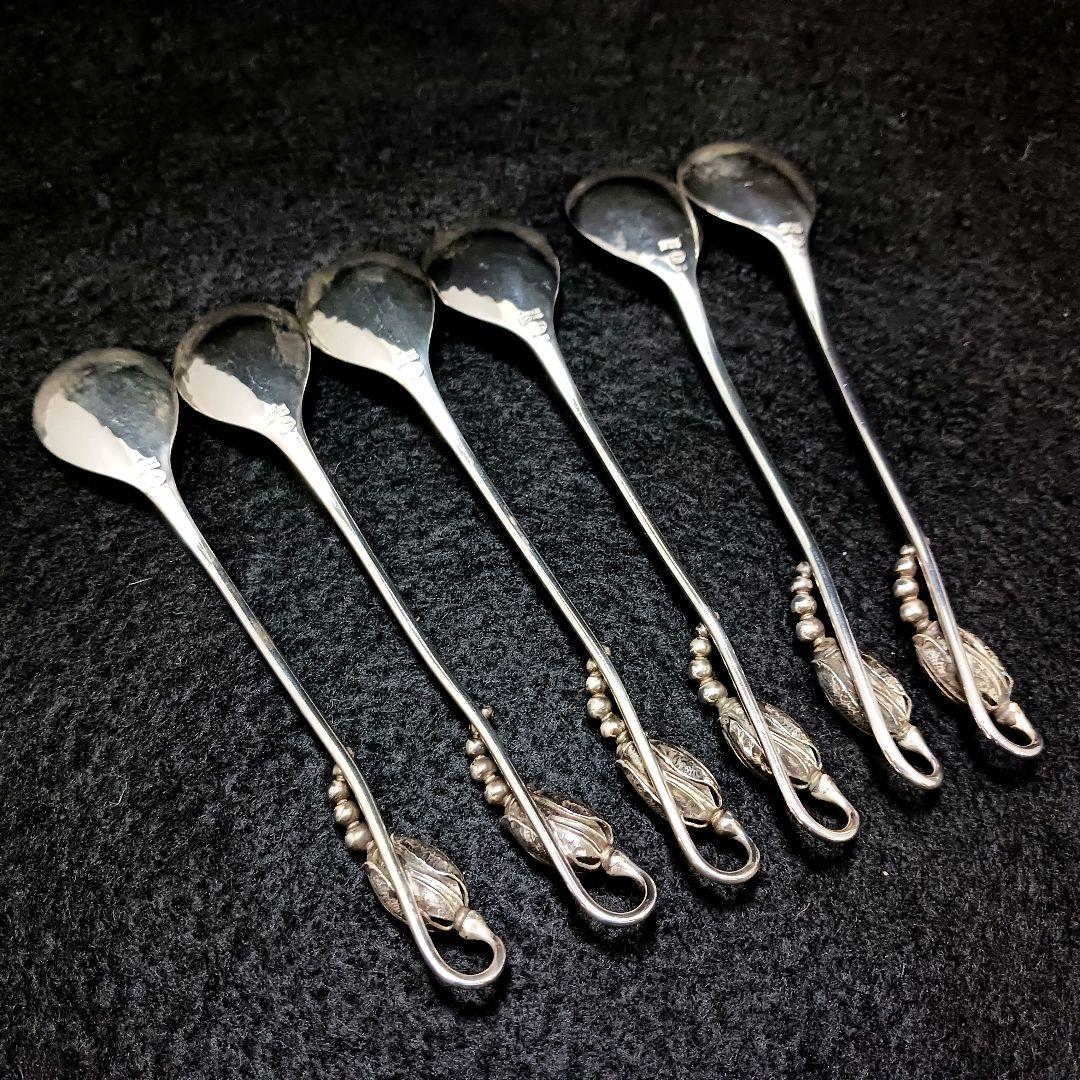Y2126 ジョージジェンセン ブロッサム スプーン6本 シルバー925　ma