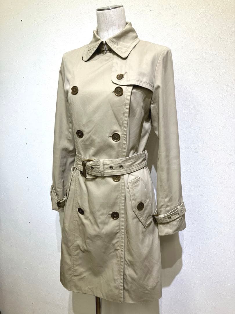 バーバリーブルーレーベル トレンチコート 38 ライナーベルト　ノバチェック