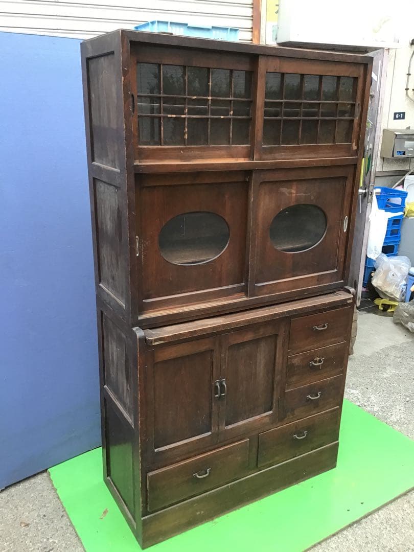 ⚠️注意⚠️直接引取限定　昭和レトロ　木製食器棚