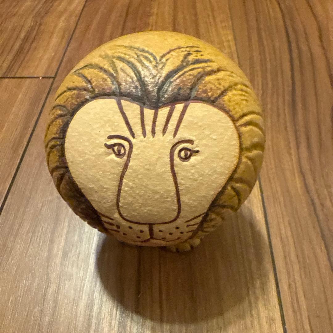 リサラーソン　ライオン 陶器製 置物　約10センチ