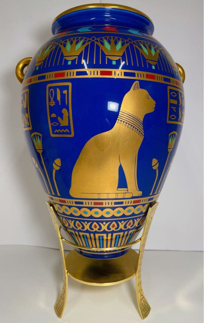 新年特別価格【女神バステトの黄金の壺】　フランクリン・ミント