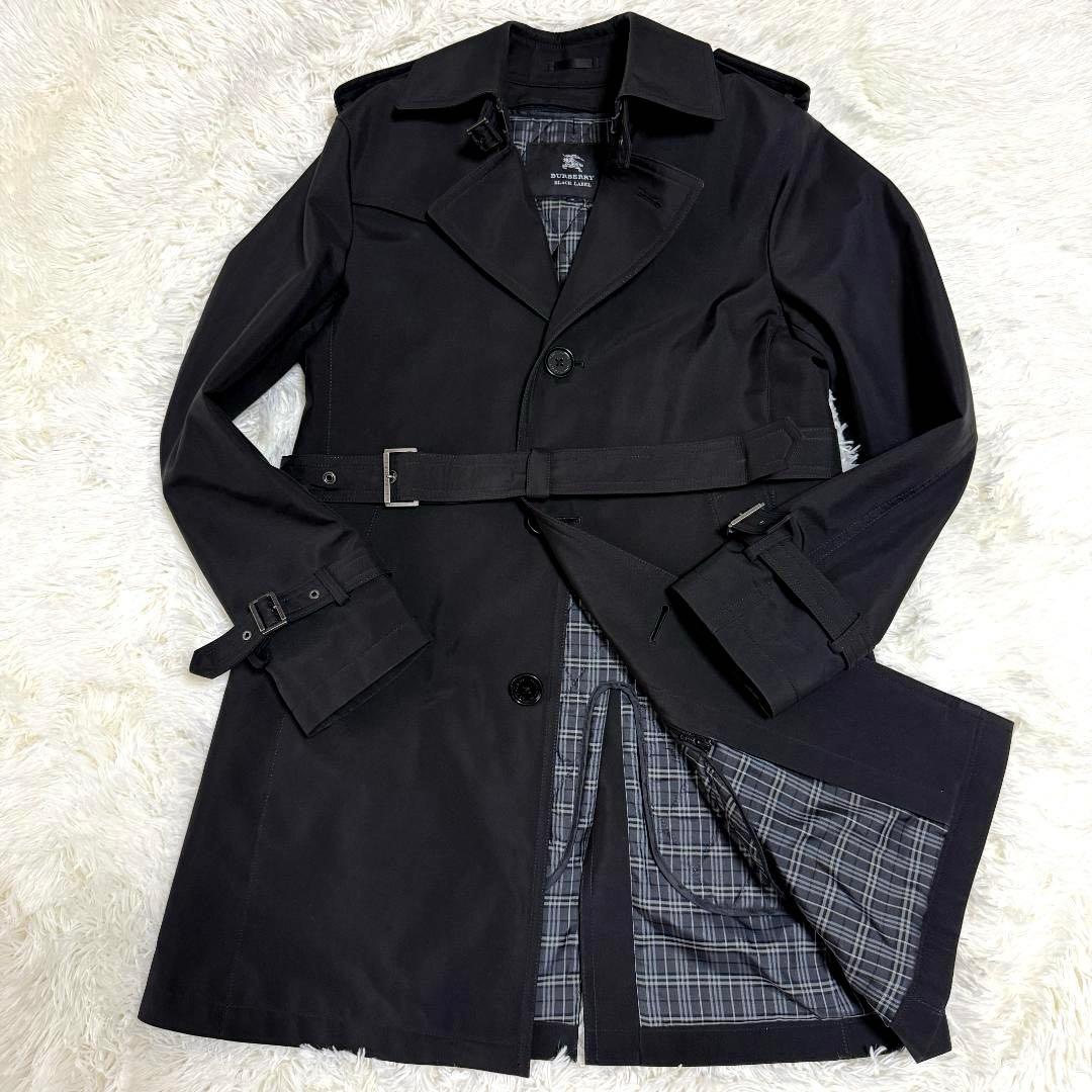 はまぐり様✨バーバリーブラックレーベル シングルトレンチコート ノバチェック