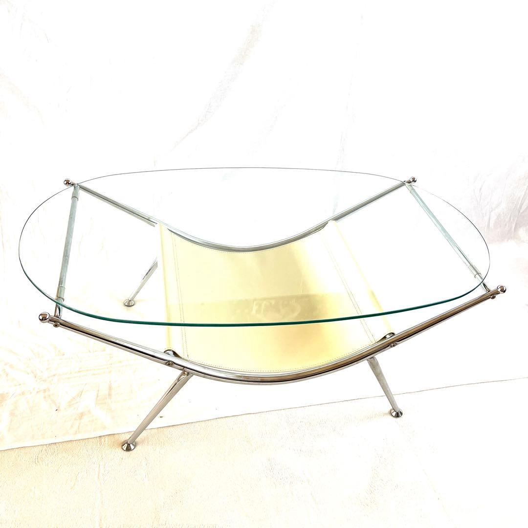 ★★ヴィンテージ ガラステーブル★ミッドセンチュリー★スペースエイジ★★