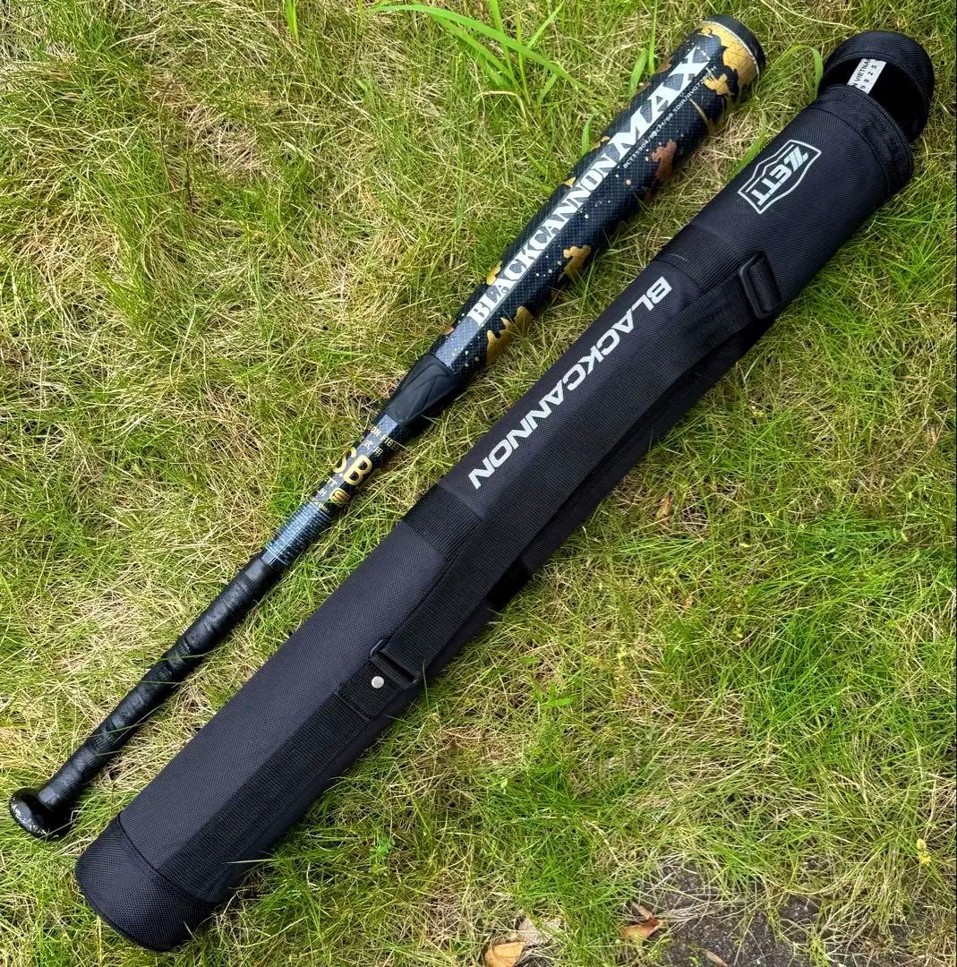 【ケース付】ZETT(ゼット)ブラックキャノン 一般軟式用バット