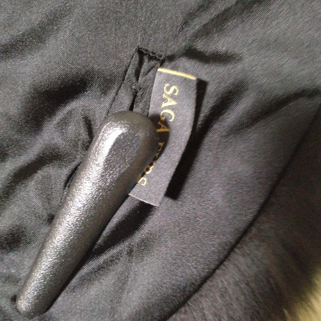 新品同様✩サガフォックス✩ブラック✩ファーマフラー✩ファーショール✩ふかふか