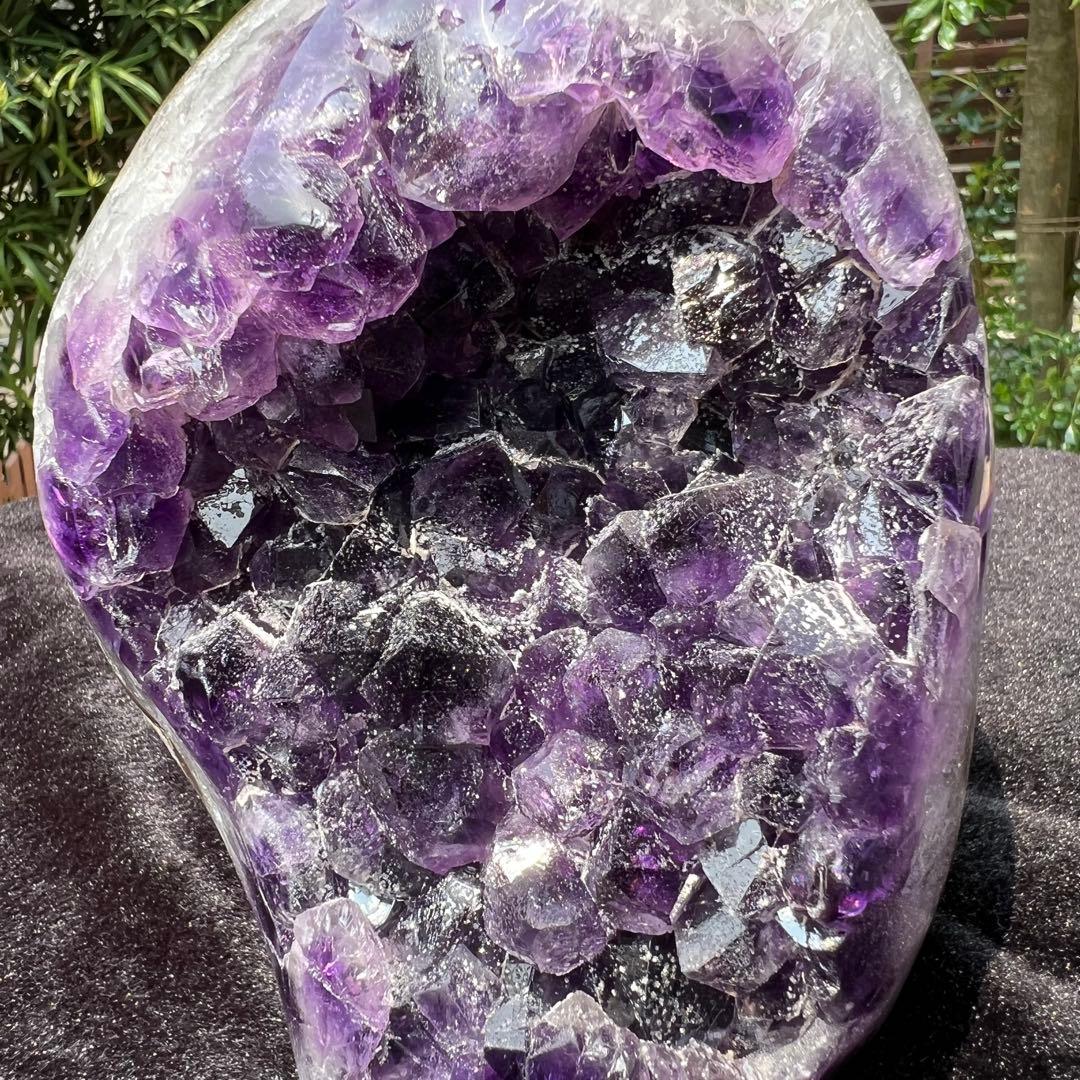 ✳️極品✨神々しい美濃紫の輝き✨最強浄化や魔除け✨特大 アメジストクラスター 原石