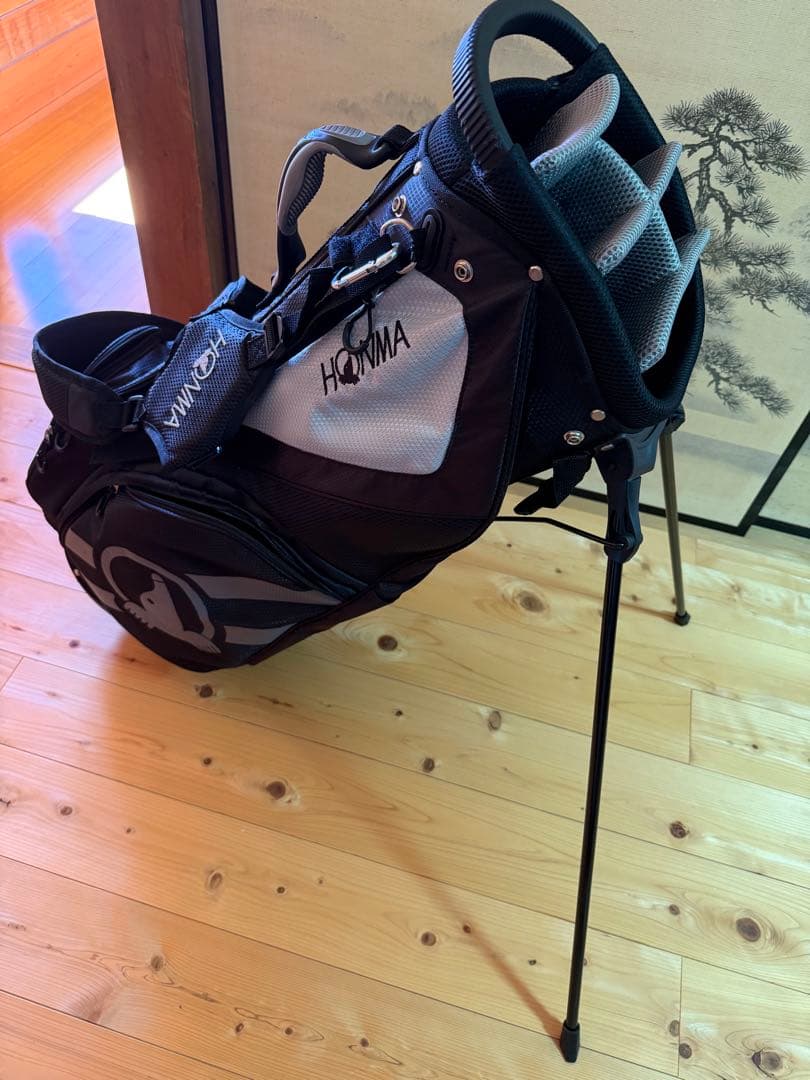 HONMA キャディバッグ ブラック/グレー