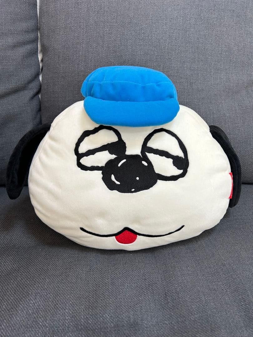 ピーナッツ　スヌーピー　オラフ　フェイス型クッション
