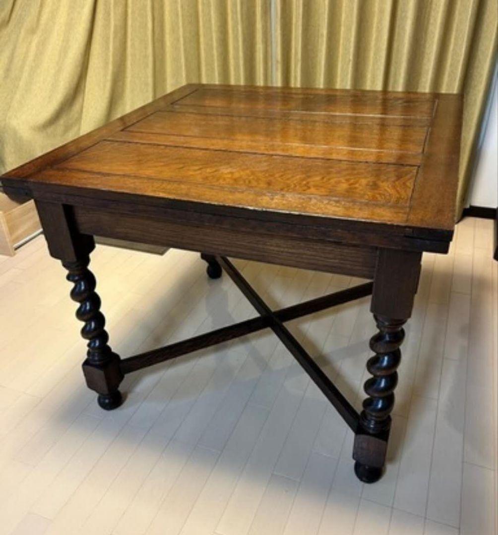 Drawleaf Table 伸長式ダイニングテーブル　イギリスアンティーク家具