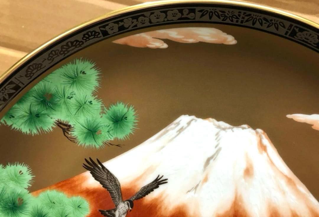 未使用/特価❕ノリタケ/スタジオコレクション/富士に鷹/絵皿/1点 富士山