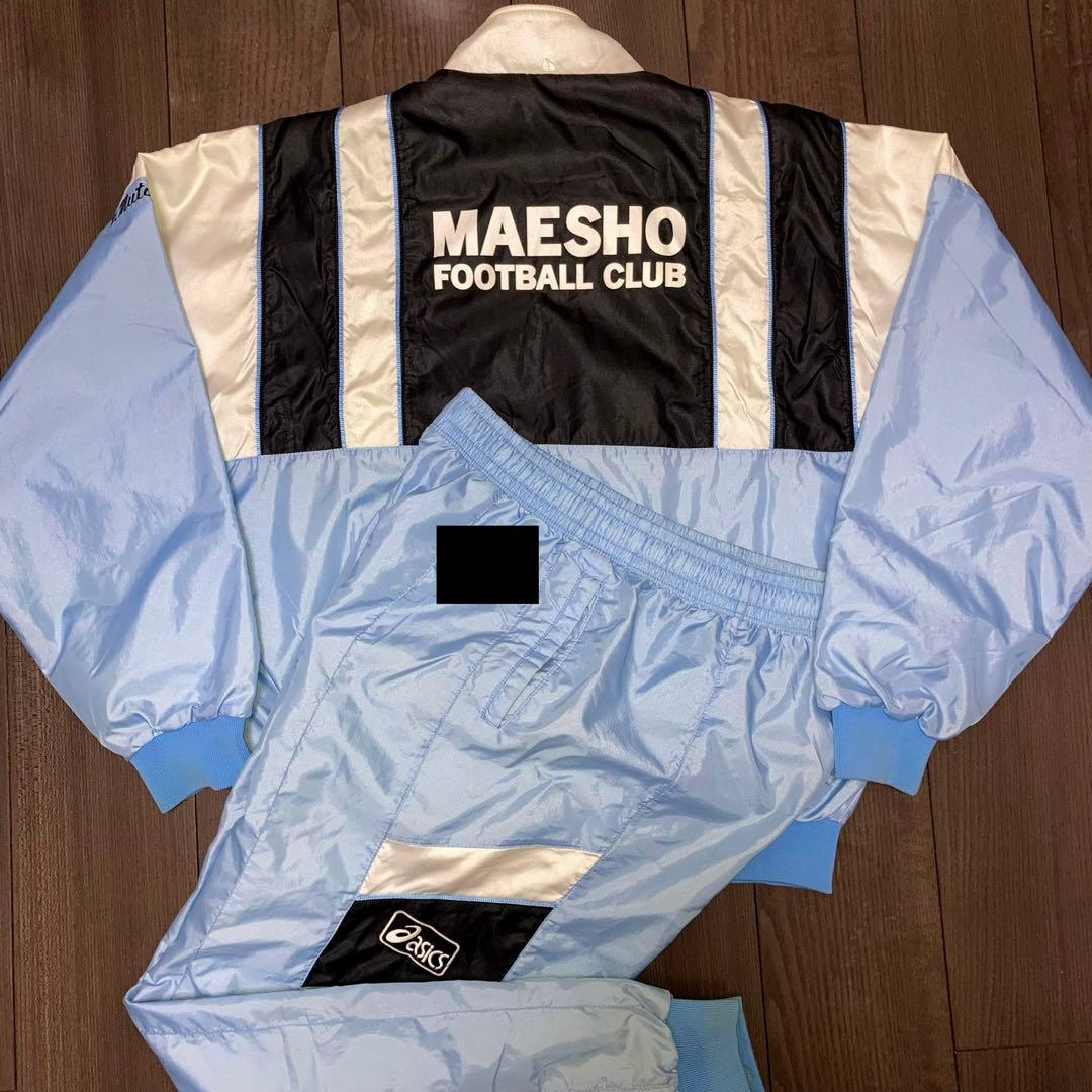 前橋商業高校 サッカー部 選手支給 ジャージ上下セット アシックス 別注品