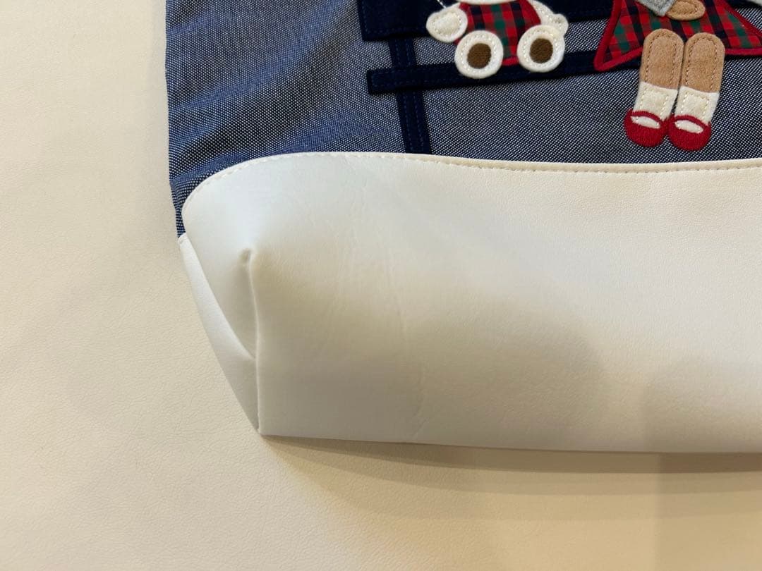 familiar ファミリア 70周年 マチ付き　デニムバッグ　神戸本店限定