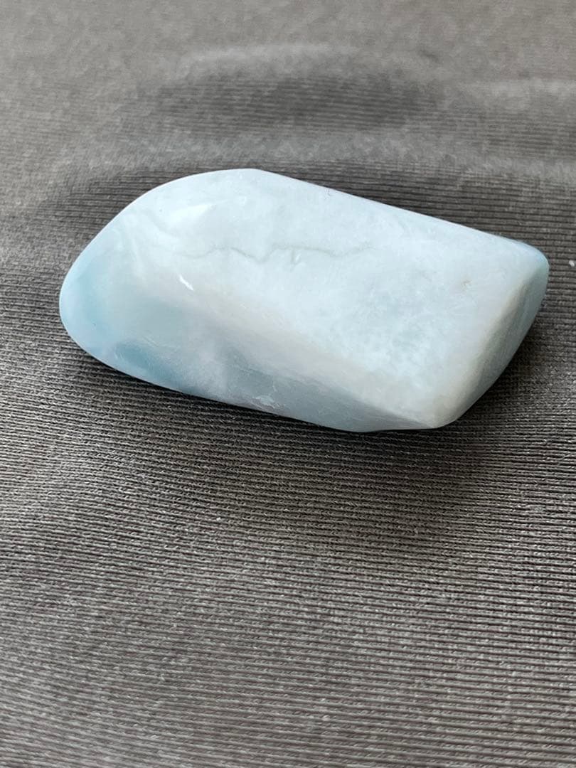 天然石☆ラリマー原石③４２mm×２６ｍｍ☆海のように美しい模様！！