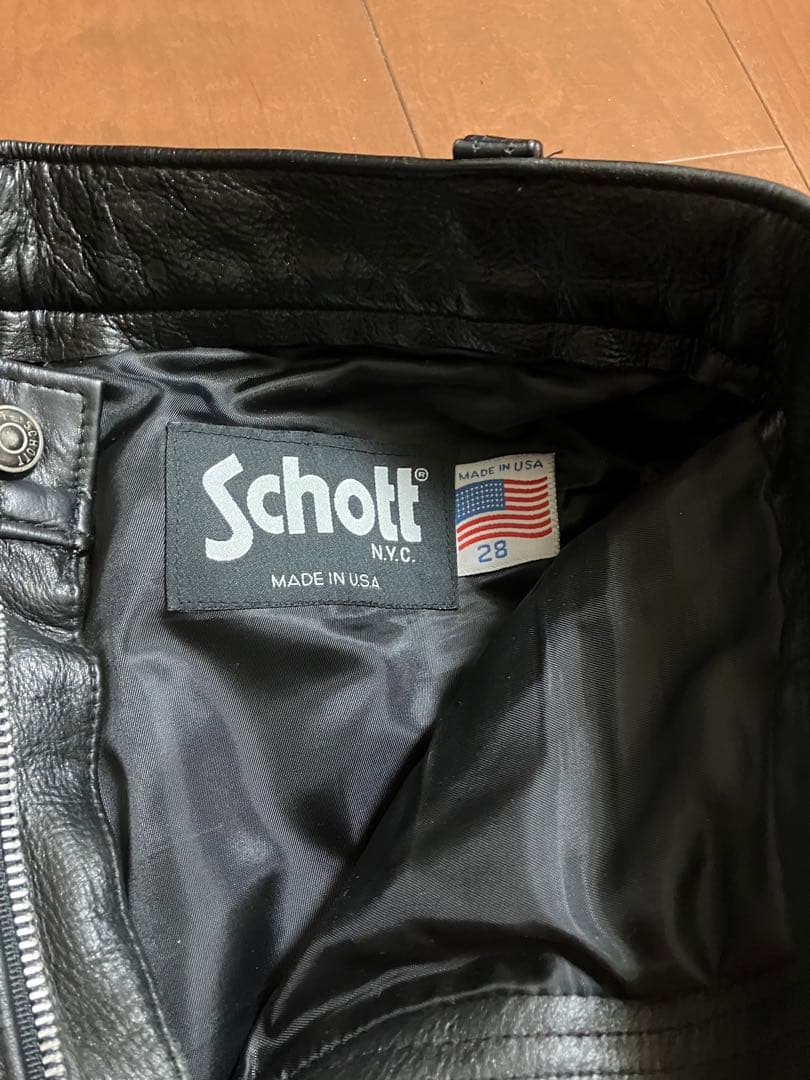 Schott ショット　レザーパンツ　W28インチ